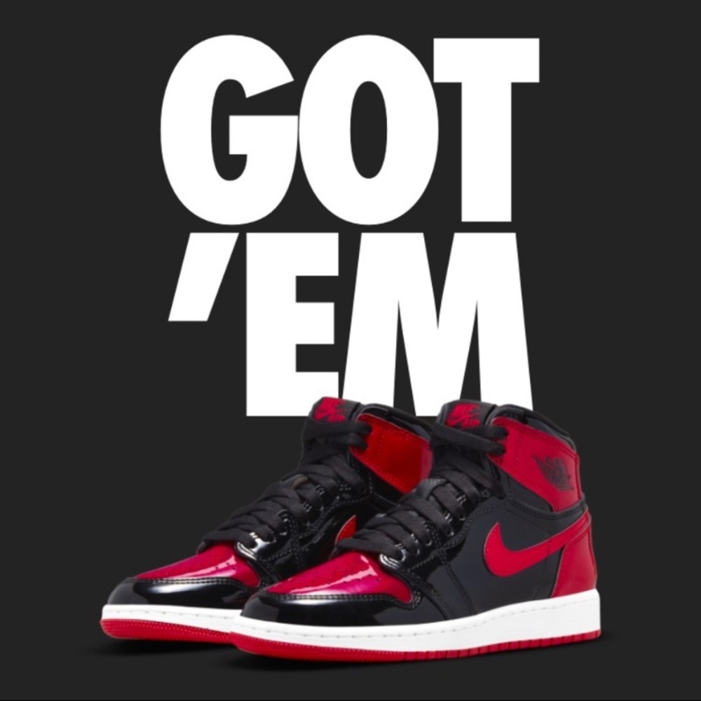 Air Jordan 1 Retro Patent BRED 6.5y